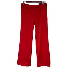 NEW! The Limited Cassidy Fit Wide Leg Red Women's Trousers Size 2 Classic Fit